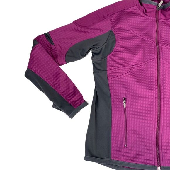 Nike Sphere Thermal Track Jacket Women Small Purple Gray Long Sleeve Full Zipper - Picture 5 of 12